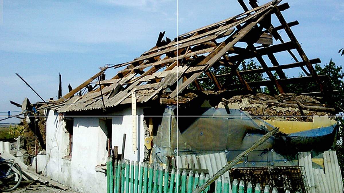 Знищена домівка у селі Солодкому Знищена домівка у селі Солодкому