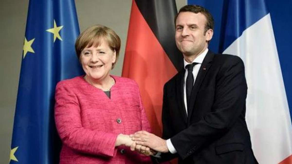 Ангела Меркель і Еммануель Макрон Ангела Меркель і Еммануель Макрон