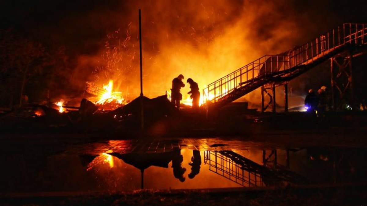 Пожежа сталась в дитячому таборі в Одесі Пожежа сталась в дитячому таборі в Одесі
