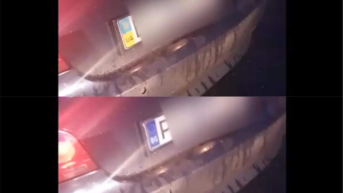 Авто з номерними знаками-трансформерами зупинити одеські патрульні Авто з номерними знаками-трансформерами зупинити одеські патрульні