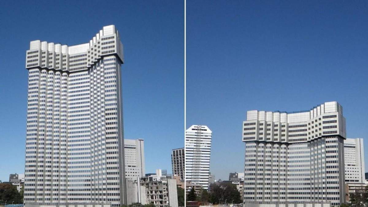 Бесшумный и экологичный снос отеля в Японии Бесшумный и экологичный снос отеля в Японии