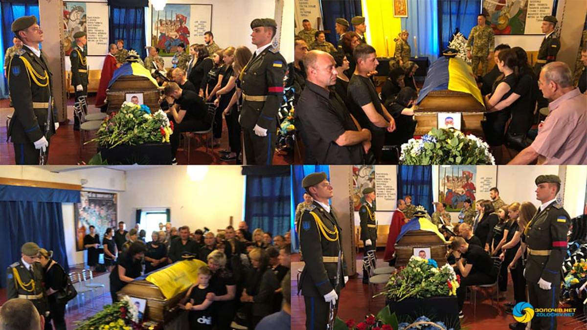 У Бродах на Львівщині прощаються з загиблими у катастрофі вертольота МІ-8 на Рівненщині У Бродах на Львівщині прощаються з загиблими у катастрофі вертольота МІ-8 на Рівненщині