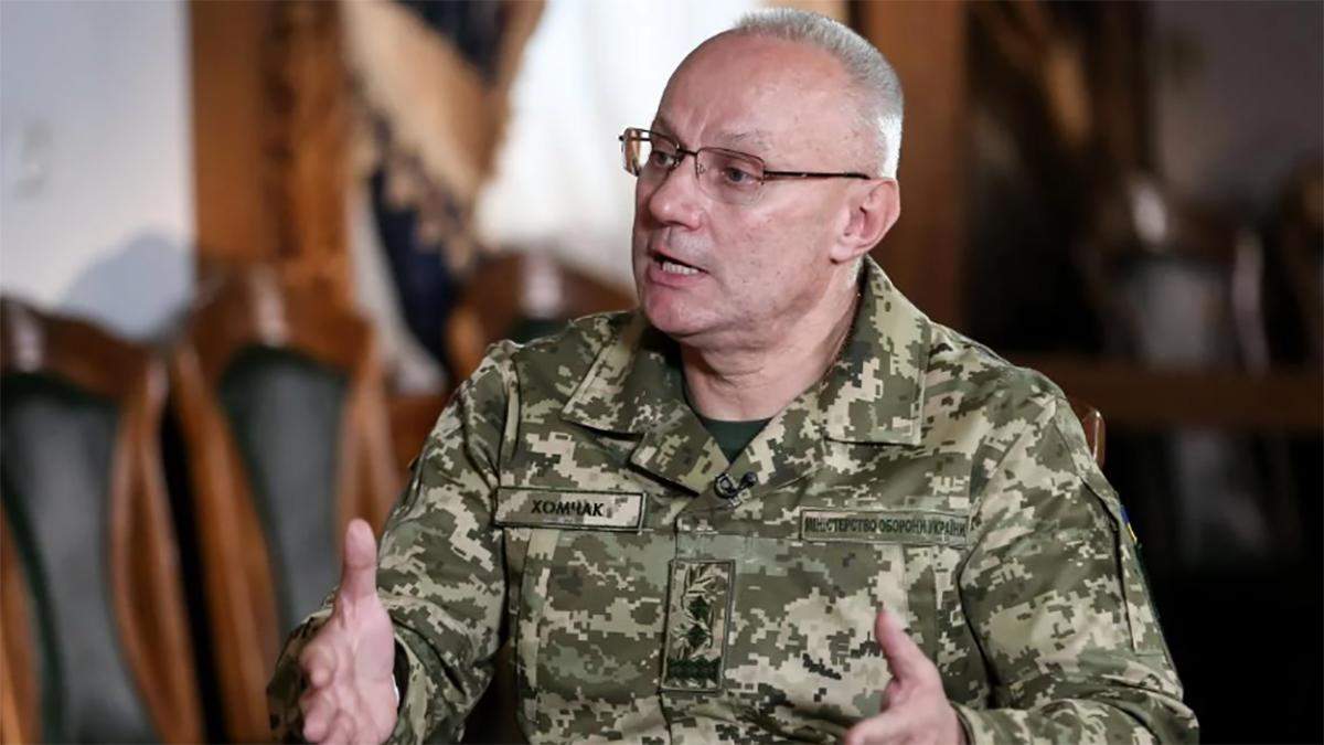 Новопризначений голова Генштабу Хомчак розповів про стосунки з Полтораком Новопризначений голова Генштабу Хомчак розповів про стосунки з Полтораком