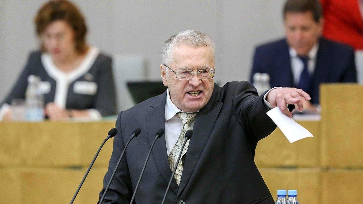 Жиріновський уявив себе вовком з Волл-стріт Жиріновський уявив себе вовком з Волл-стріт
