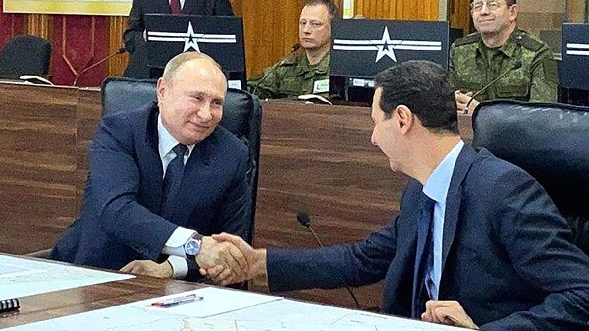 Путін на Різдво прибув до Сирії та зустрівся з Асадом Путін на Різдво прибув до Сирії та зустрівся з Асадом