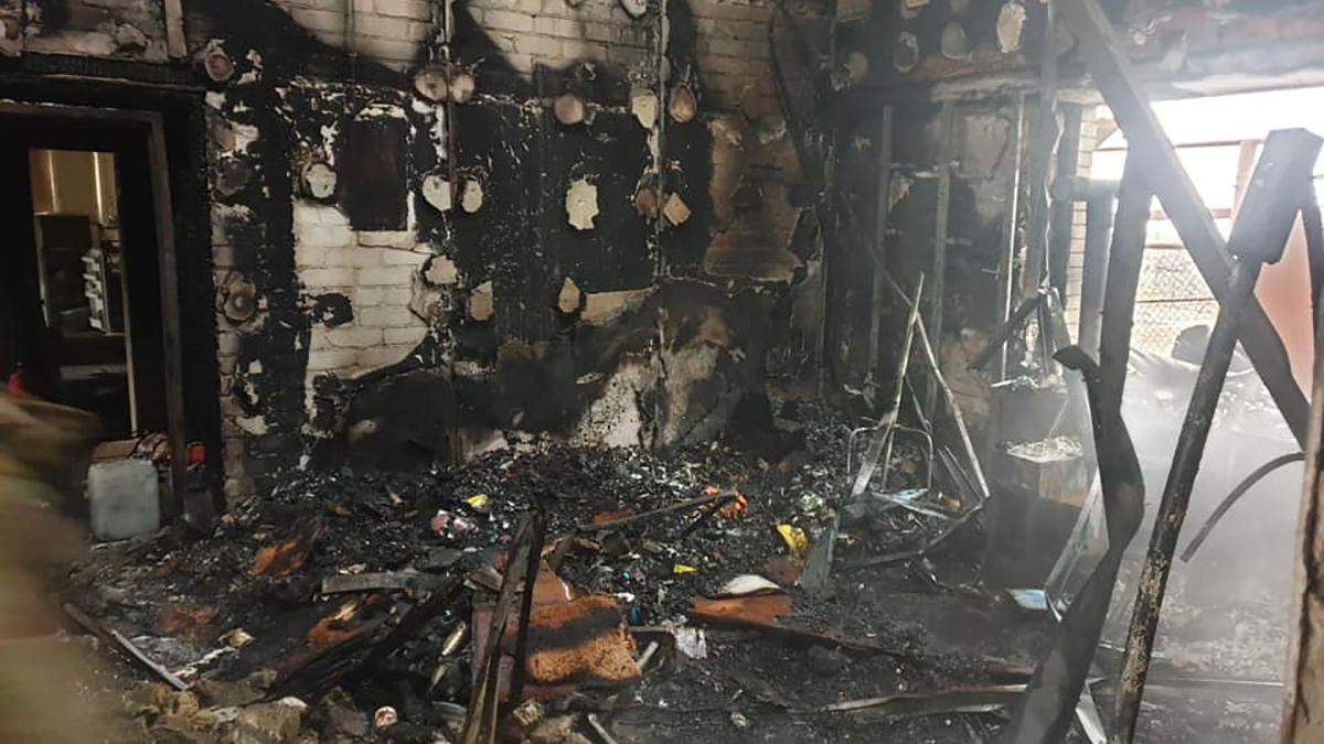Пожежа на базі волонтерів Пожежа на базі волонтерів