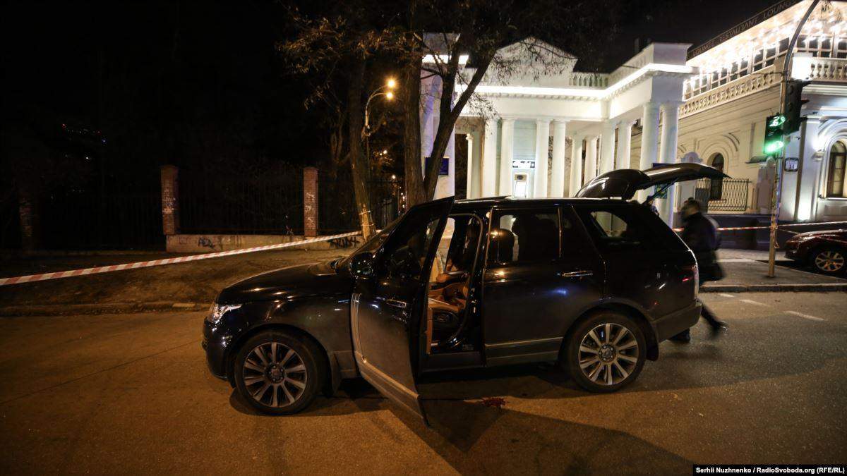 Місце замаху на депутата Соболєва Місце замаху на депутата Соболєва