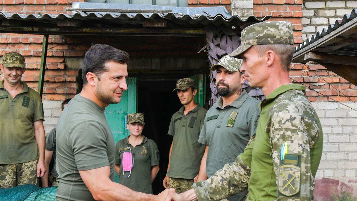 Владимир Зеленский на востоке Украины Владимир Зеленский на востоке Украины