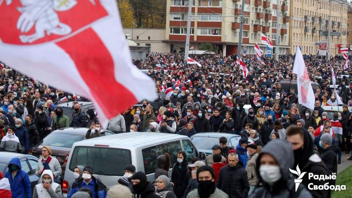 Протесты в Беларуси 18 октября 2020: новости, видео Протесты в Беларуси 18 октября 2020: новости, видео