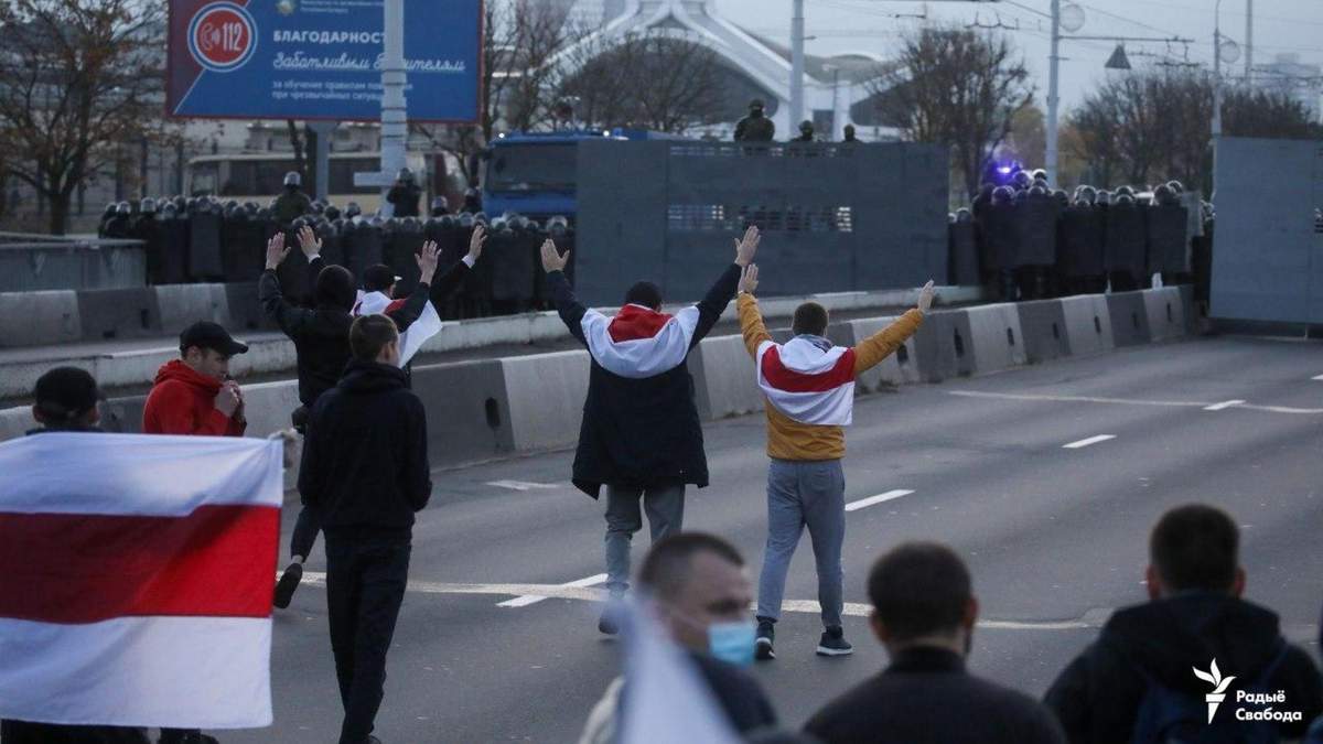 Акция протеста в Беларуси 25 октября Акция протеста в Беларуси 25 октября