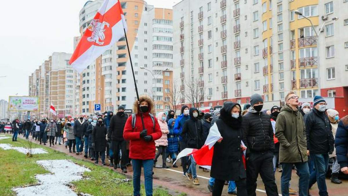 Протести в Білорусі 22 листопада 2020: відео за сьогодні Протести в Білорусі 22 листопада 2020: відео за сьогодні