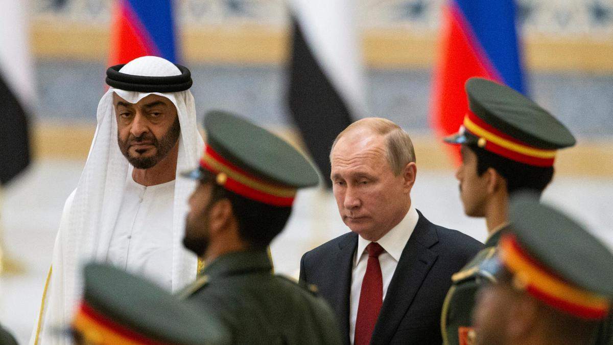 Правитель ОАЕ та Володимир Путін Правитель ОАЕ та Володимир Путін