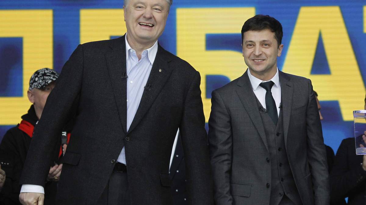 Петро Порошенко та Володимир Зеленський Петро Порошенко та Володимир Зеленський