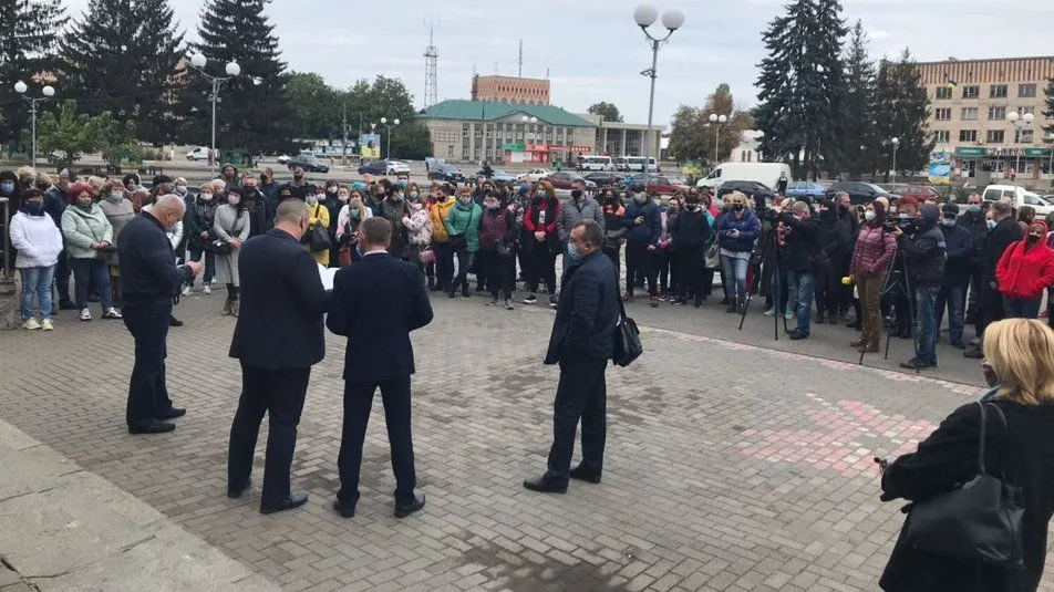 Сміла Черкащина протест проти червоної зони Сміла Черкащина протест проти червоної зони