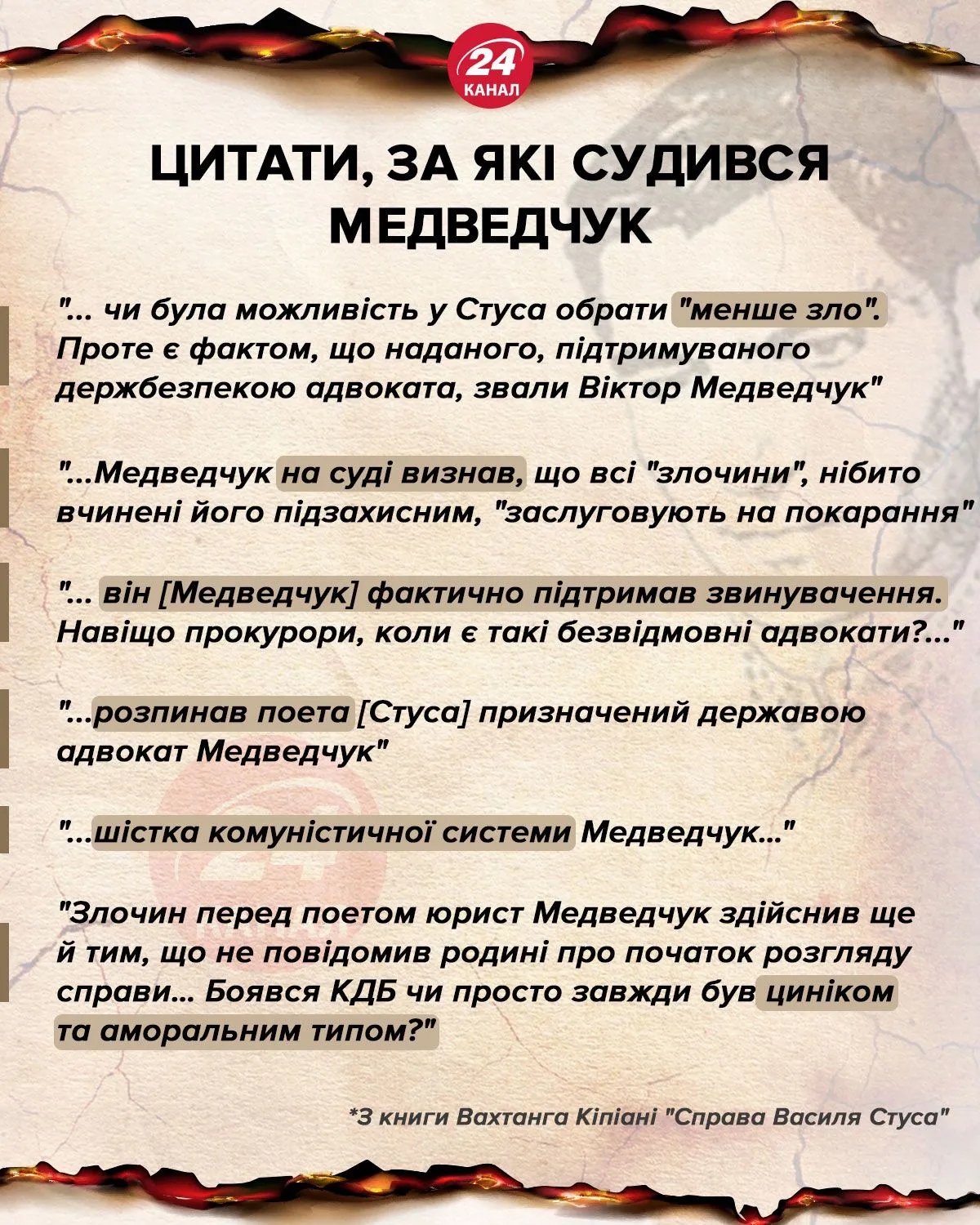 Цитати, за які судився Медведчук Цитати, за які судився Медведчук
